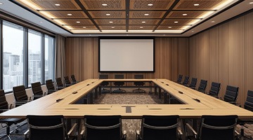 Meeting room in large corporate office