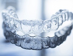 Clear Invisalign tray