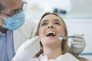 woman at dental appointment