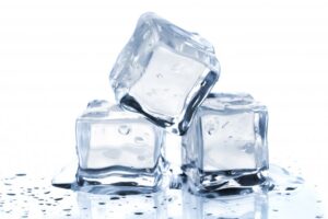 Ice cubes.